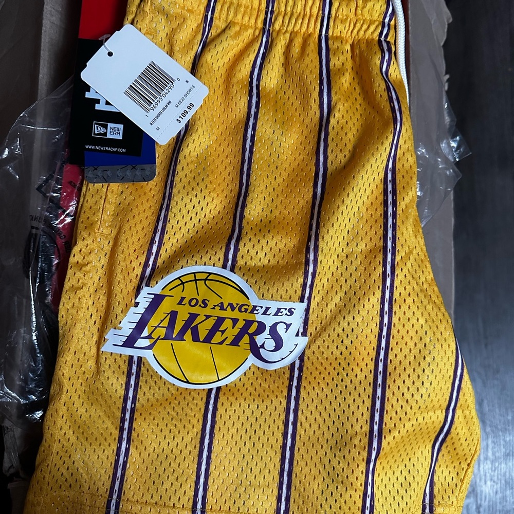 Eric Emanuel Yellow Lakers Athletic Shorts